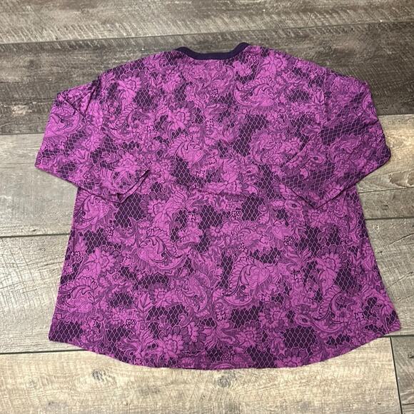 Soma Women's Lightweight Pajama Top Purple Size L - Picture 2 of 6